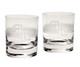 Gorgeous New Ralph Lauren Polo Player Double Old Fashioned Crystal Gift Set
