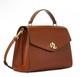 Lauren Ralph Lauren Farrah Leather Top-handle Satchel Lauren Tan $425 New