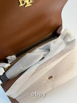 LAUREN RALPH LAUREN Farrah Leather Top-Handle Satchel Lauren Tan $425 New