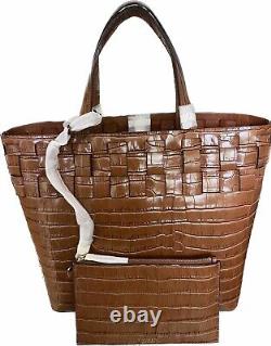 LAUREN RALPH LAUREN Medium Tyler Tote In Croc Embossed Leather