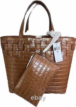 LAUREN RALPH LAUREN Medium Tyler Tote In Croc Embossed Leather