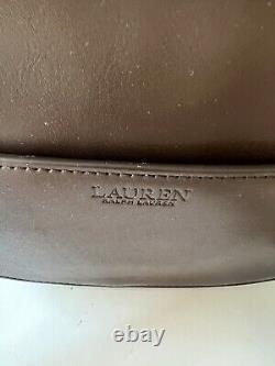 LAUREN RALPH LAUREN Tanner Leather Small Crossbody Bag Chestnut Brown $350