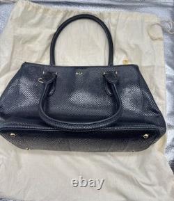 Lauren Ralph Lauren Black Leather Purse New WithO Tags