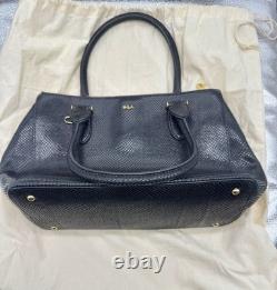 Lauren Ralph Lauren Black Leather Purse New WithO Tags