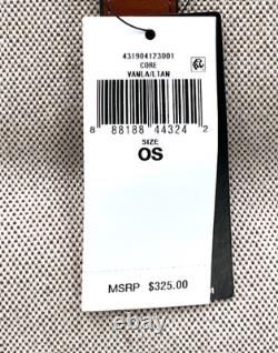 Lauren Ralph Lauren Devyn Canvas Large Vanilla/Tan Tote Bag NWT