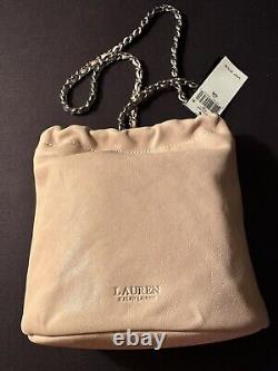 Lauren Ralph Lauren Emmy 19-Bucket Bag Size Medium Light Pink Purse Handbag New