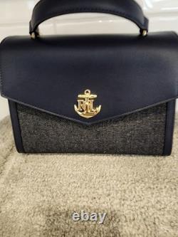 Lauren Ralph Lauren Farrah Medium Top Handle Crossbody Satchel Bag MSRP $425