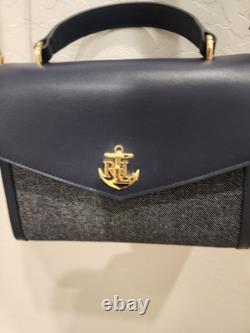 Lauren Ralph Lauren Farrah Medium Top Handle Crossbody Satchel Bag MSRP $425