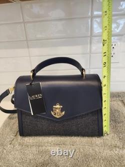 Lauren Ralph Lauren Farrah Medium Top Handle Crossbody Satchel Bag MSRP $425