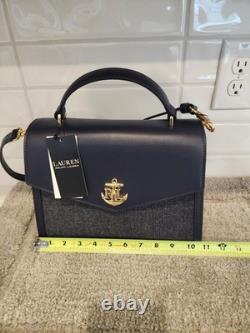 Lauren Ralph Lauren Farrah Medium Top Handle Crossbody Satchel Bag MSRP $425