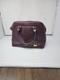 Lauren Ralph Lauren Leather Double Zip Satchel Bag Burgundy