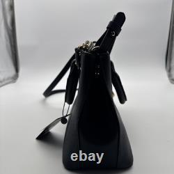 Lauren Ralph Lauren Leather Satchel Blue NWT