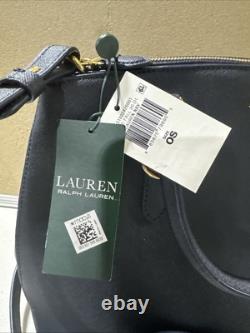 Lauren Ralph Lauren Leather Satchel Blue NWT