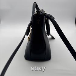 Lauren Ralph Lauren Leather Satchel Blue NWT