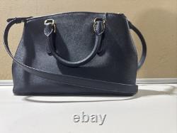 Lauren Ralph Lauren Leather Satchel Blue NWT
