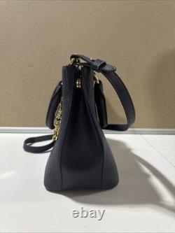 Lauren Ralph Lauren Leather Satchel Blue NWT
