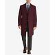 Lauren Ralph Lauren Mens Luther Classic Fit Overcoat Wine 48l