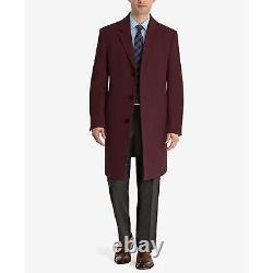 Lauren Ralph Lauren Mens Luther Classic Fit Overcoat Wine 48L