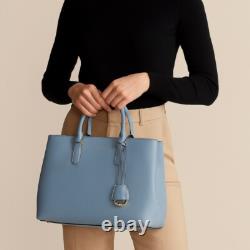 Lauren Ralph Lauren Powder Blue Dryden Marcy Leather Tote NWOT