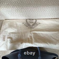 Lauren Ralph Lauren Powder Blue Dryden Marcy Leather Tote NWOT