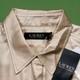 Lauren Ralph Lauren Satin Shirt Medium Beige Button Cuff Blouse Nwt Msrp $125