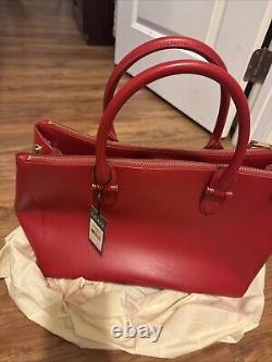 Lauren Ralph Lauren Tote Handbag Large Color Red New With Tag