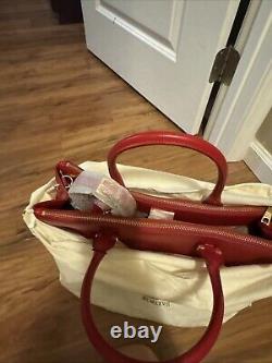 Lauren Ralph Lauren Tote Handbag Large Color Red New With Tag