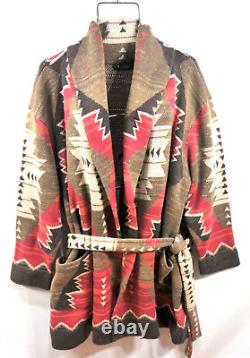 Lauren Ralph Lauren Women's 1X Southwestern Aztec Warm Cardigan Sweater NWT