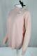 Lauren Ralph Lauren Women's Cashmere Sweater Buttoned Turtleneck Pink Cream $295