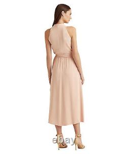 Lauren Ralph Lauren Women's Pink Georgette Halter Dress 10 Pink