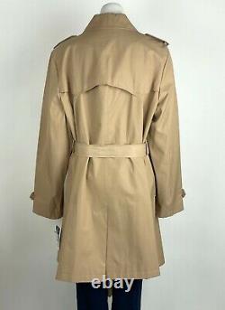 Lauren Ralph Lauren Women's Trench Coat Raincoat Double Breast Khaki XXL New