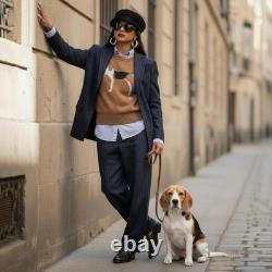 Lauren Ralph Lauren Womens Dog Sweater. Brown Size S