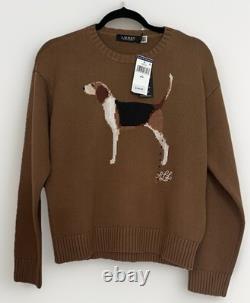 Lauren Ralph Lauren Womens Dog Sweater. Brown Size S