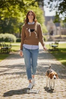 Lauren Ralph Lauren Womens Dog Sweater. Brown Size S