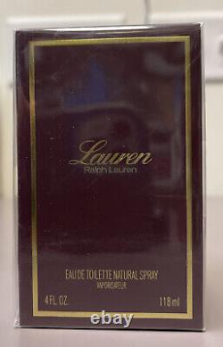 Lauren by Ralph Lauren Women Eau De Toilette Spray 4.0 FL OZ/118 ML, Sealed, RARE