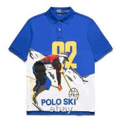 Men's Polo Ralph Lauren Big & Tall 92 Graphic Print Ski Mesh Polo Shirt New