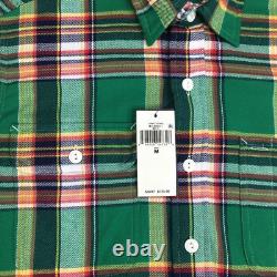 Men's Polo Ralph Lauren Classic Flannel Shirt Medium M Multicolor Plaid NEW L/S
