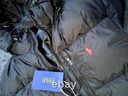 Men's Polo Ralph Lauren The Gorham down-padded jacket, black, SIZE LARGE, NEW