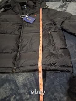 Men's Polo Ralph Lauren The Gorham down-padded jacket, black, SIZE LARGE, NEW