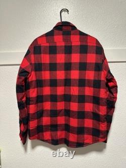 Men's Red Ralph Lauren Polo Checkered Fleece Overshirt Size M New