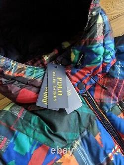Mens Polo Ralph Lauren Aztec x Patchwork Ripstop Puffer Down Jacket (NEW)