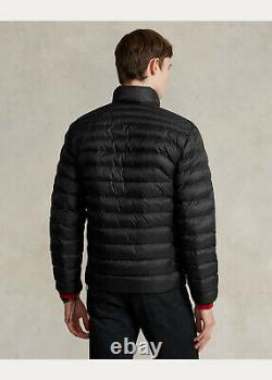Mens Polo Ralph Lauren Packable Down Jacket Coat Winter Black Large NEW $228