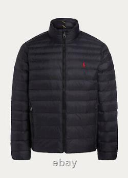 Mens Polo Ralph Lauren Packable Down Jacket Coat Winter Black Large NEW $228