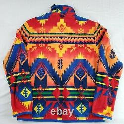 Mens Polo Ralph Lauren Polo Sportsman Southwestern Aztec Pullover Fleece Jacket