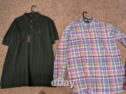 Mens Polo Ralph Lauren Shirt Bundle XLT (XL-Tall) 19 Items Total NWOT & NWT