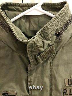 Mens Ralph Lauren Polo USA American Military Field Jacket Olive Green Medium
