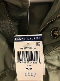 Mens Ralph Lauren Polo USA American Military Field Jacket Olive Green Medium