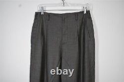 NEW $1098 Ralph Lauren Collection Womens 10 Gray Wool Straight Leg Workwear Pant