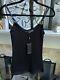 New $1298 Ralph Lauren Black Label Women's Knit Tank Cmi Top Leather Straps Sz M
