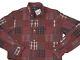New $145 Vintage Polo Ralph Lauren Shirt! Large Red Plaids Patchwork Roomy Fit